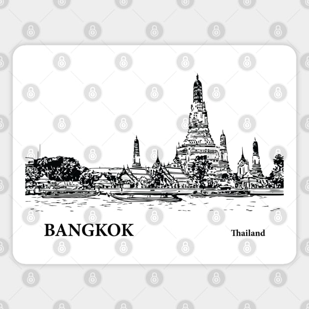 Bangkok Thailand Magnet by Lakeric